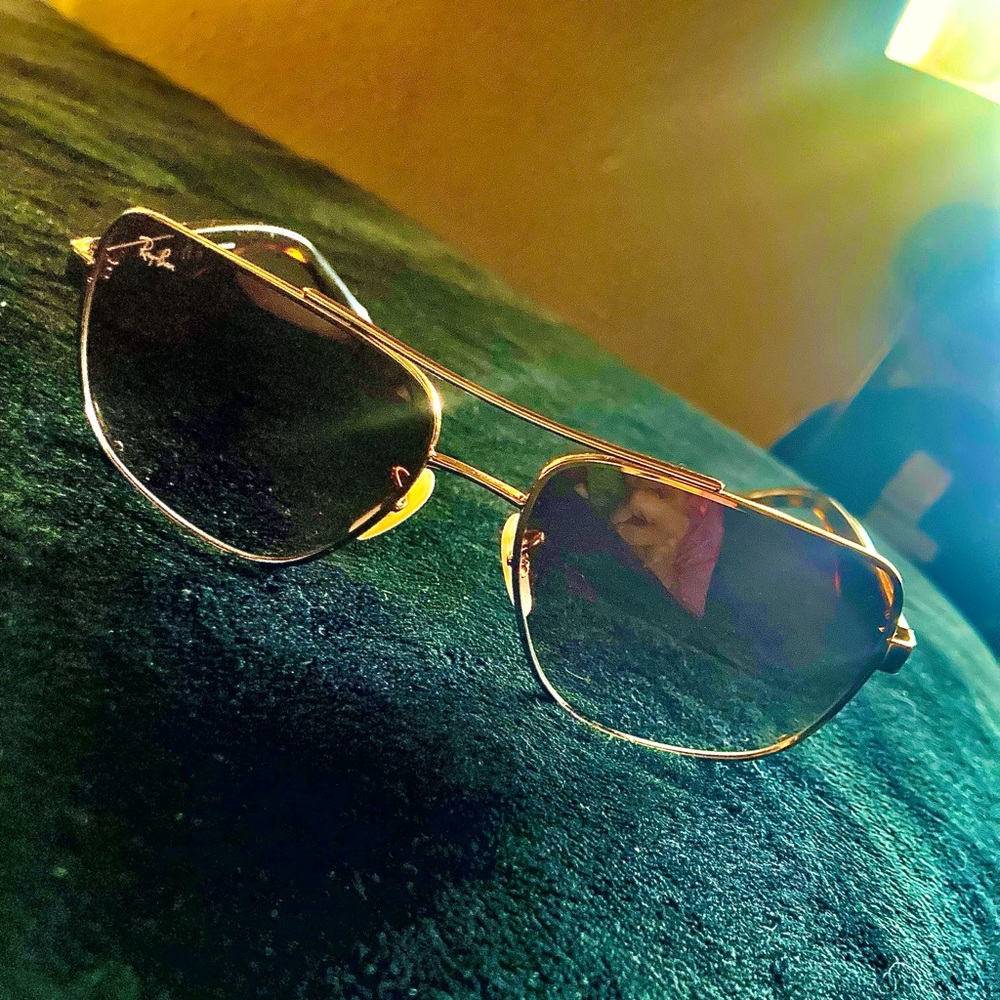 Ray-Ban RB3483 59mm Pilot Sunglasses  Gold/Brown